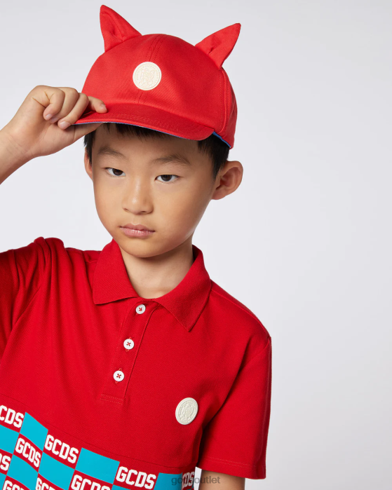 Kids GCDS Junior Baseball Cap Red 0FVX767