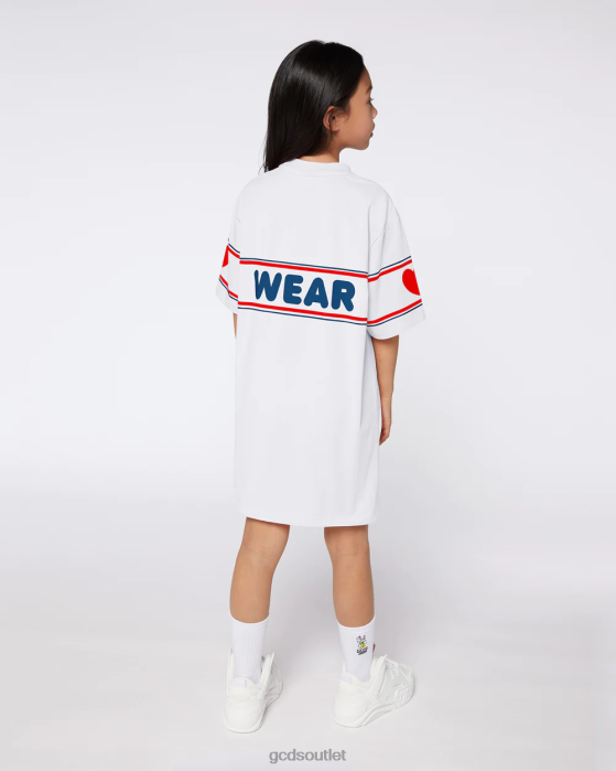 Kids GCDS Junior logo Dress White 0FVX814