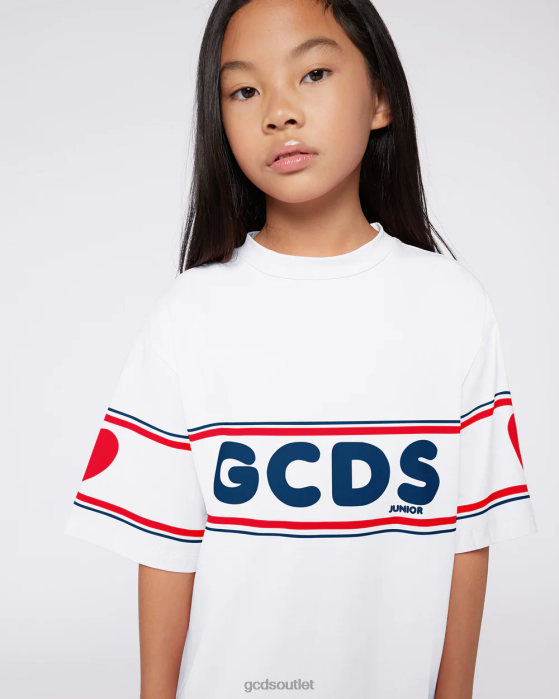 Kids GCDS Junior logo Dress White 0FVX814