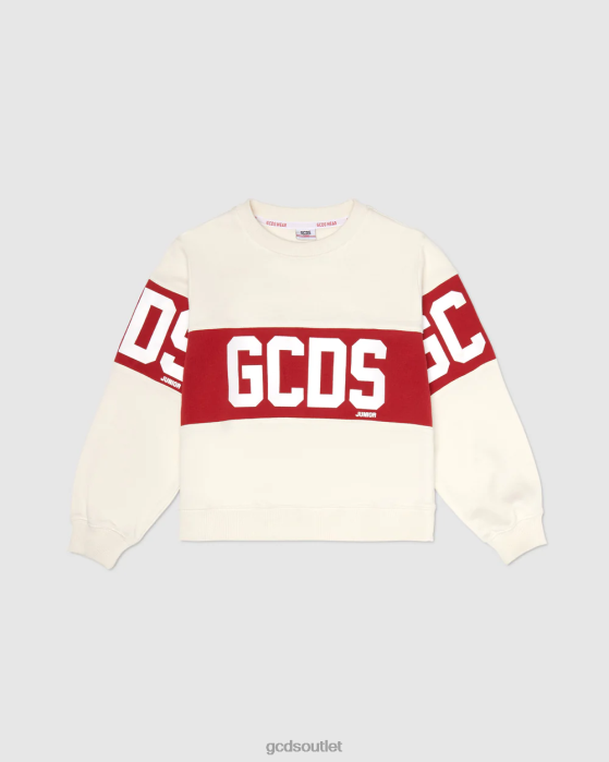 Kids GCDS Junior Logo band crewneck Whitecap Grey 0FVX677