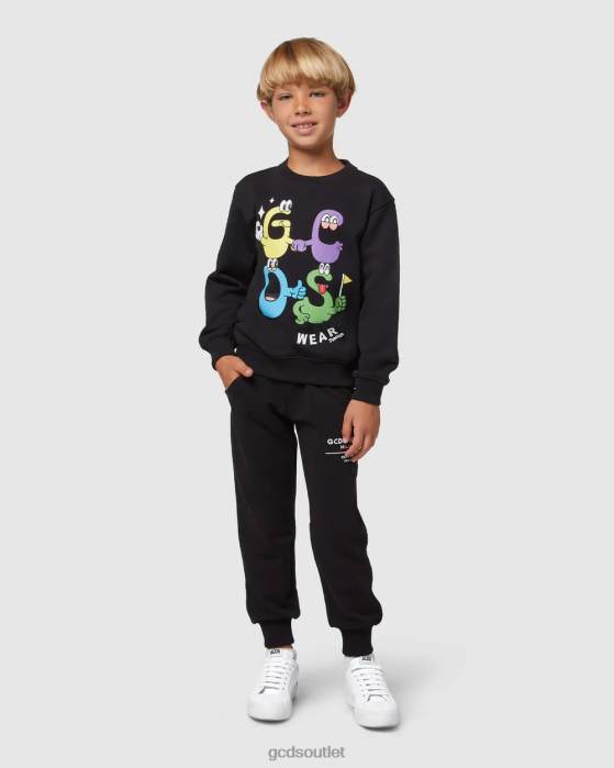 Kids GCDS Junior monsters crewneck Black 0FVX668