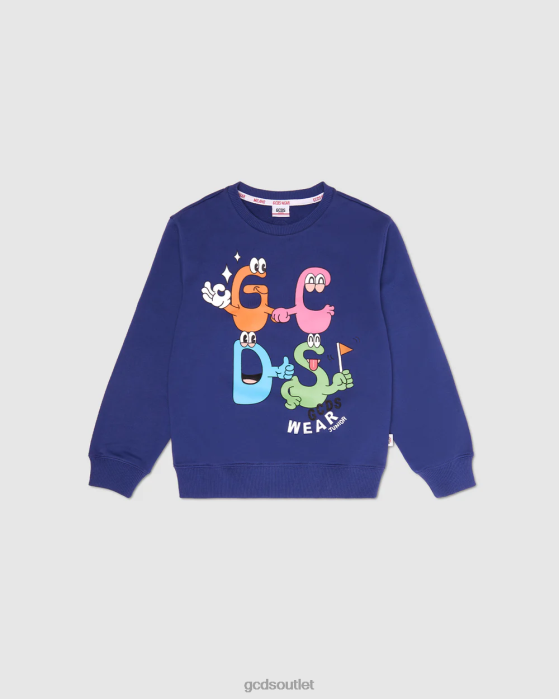Kids GCDS Junior monsters crewneck Blue 0FVX667