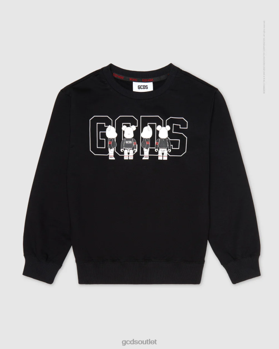 Kids GCDS x Be@rbrick Junior Crewneck Black 0FVX705