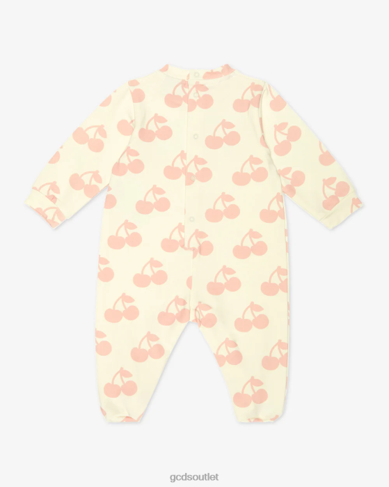Kids GCDS Baby Cherry Playsuit Off White/Pink 0FVX589