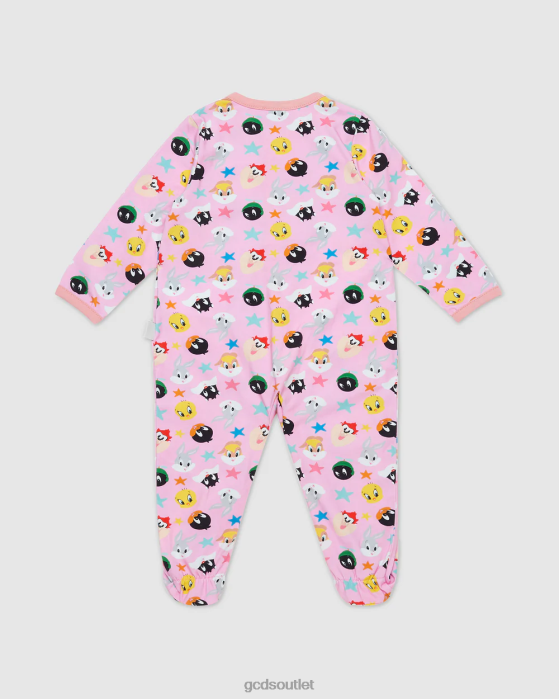Kids GCDS Looney Tunes Playsuit Cradle Pink 0FVX581