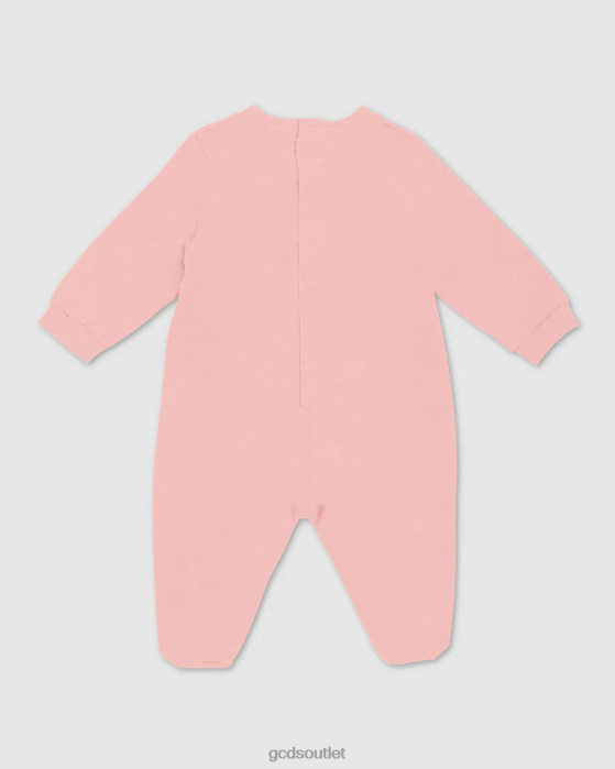 Kids GCDS logo motif Playsuit Pink 0FVX575