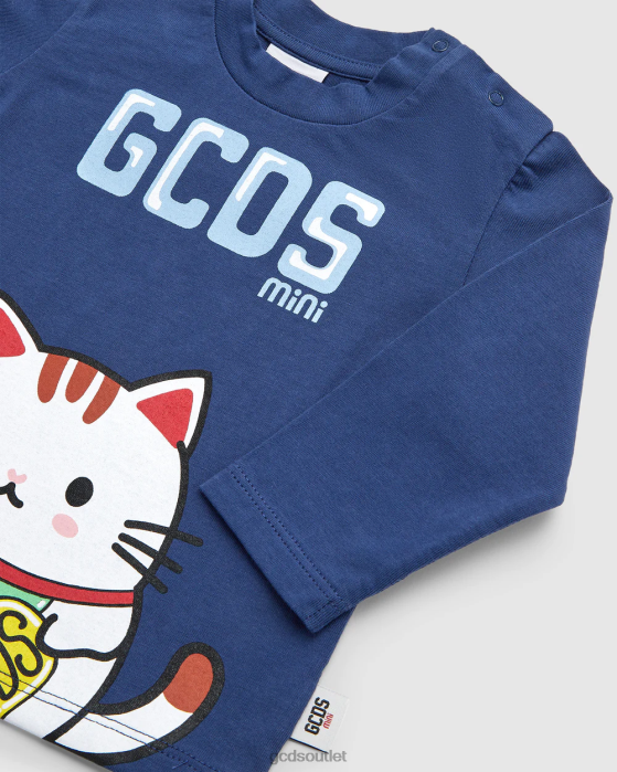 Kids GCDS Baby Kittho t-shirt Blue 0FVX629