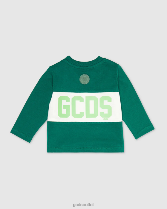 Kids GCDS Baby logo band t-shirt Green 0FVX631