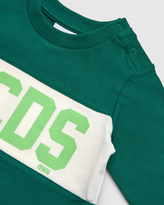 Kids GCDS Baby logo band t-shirt Green 0FVX631