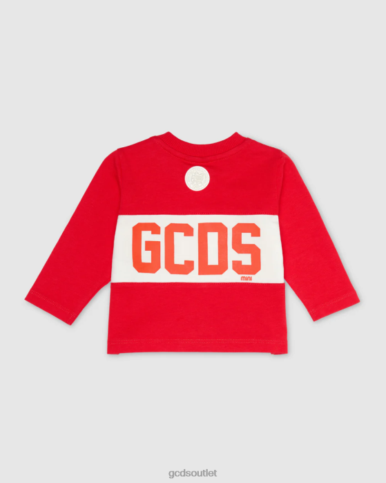 Kids GCDS Baby logo band t-shirt Red 0FVX633
