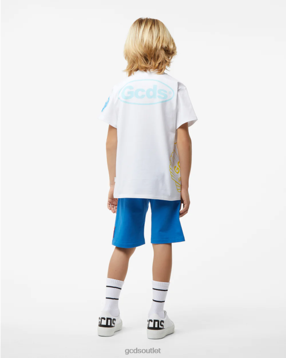 Kids GCDS Junior Shell T-Shirt White 0FVX728