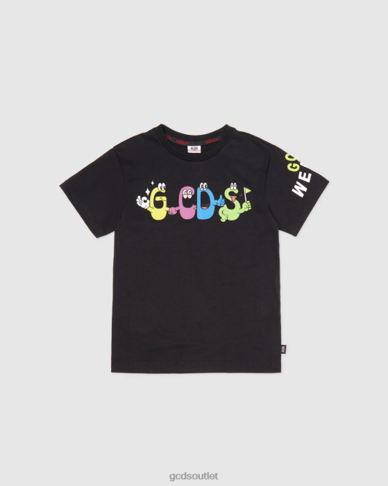 Kids GCDS Junior monsters t-shirt Black 0FVX711