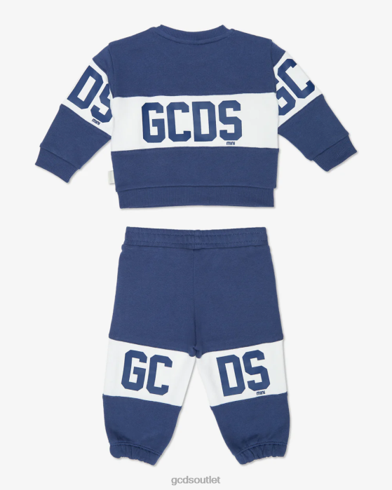 Kids GCDS Baby Logo Band Tracksuit Blue 0FVX606