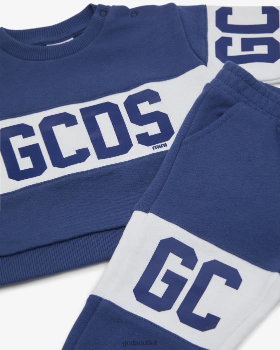 Kids GCDS Baby Logo Band Tracksuit Blue 0FVX606
