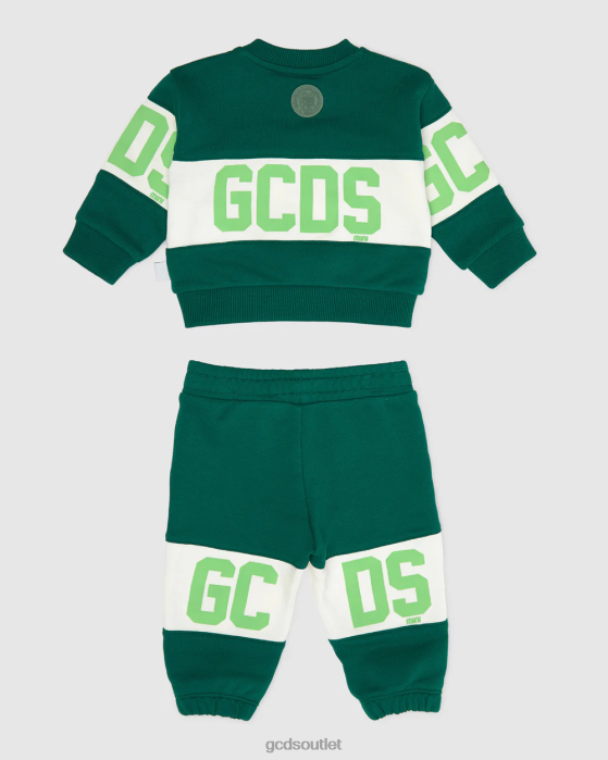 Kids GCDS Baby Logo band Tracksuit Green 0FVX600