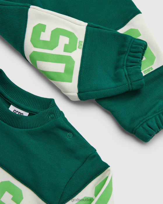 Kids GCDS Baby Logo band Tracksuit Green 0FVX600