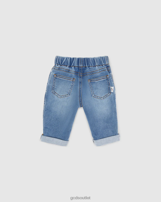 Kids GCDS Baby denim trousers Light Blue 0FVX622