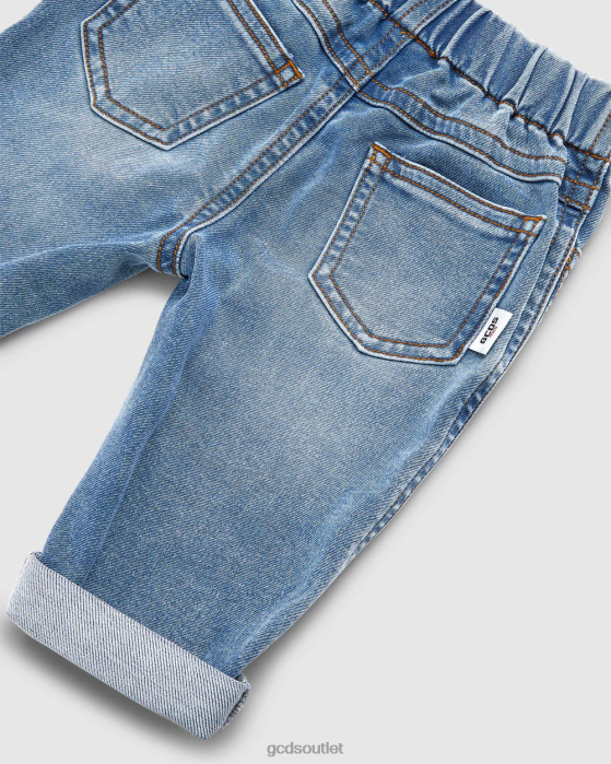 Kids GCDS Baby denim trousers Light Blue 0FVX622