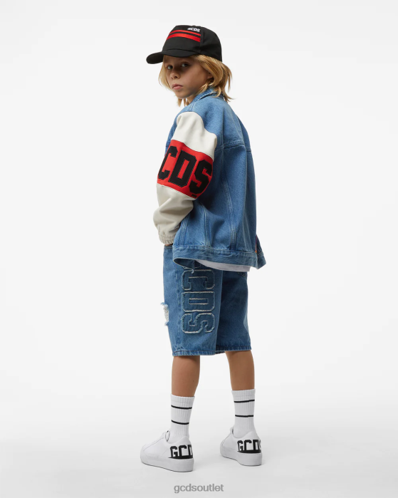 Kids GCDS Junior Denim Bermuda Blue 0FVX758