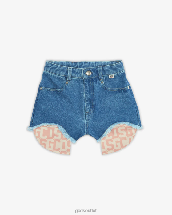 Kids GCDS Junior Denim Shorts Blue 0FVX821