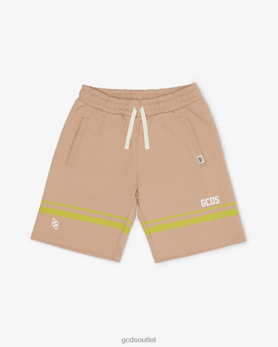Kids GCDS Junior Low Logo Band Bermuda Beige 0FVX756
