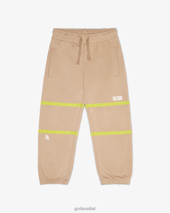 Kids GCDS Junior Low Logo Band Sweatpants Beige 0FVX751