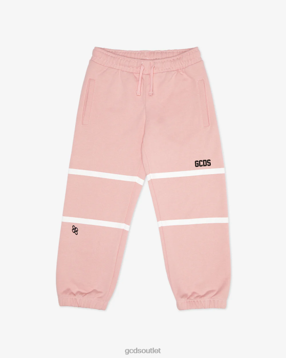 Kids GCDS Junior Low Logo Band Sweatpants Pink 0FVX819