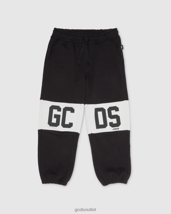 Kids GCDS Junior logo band sweatpants Black 0FVX736