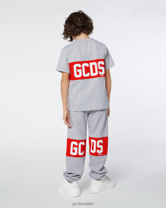 Kids GCDS Junior logo band sweatpants Grey 0FVX734