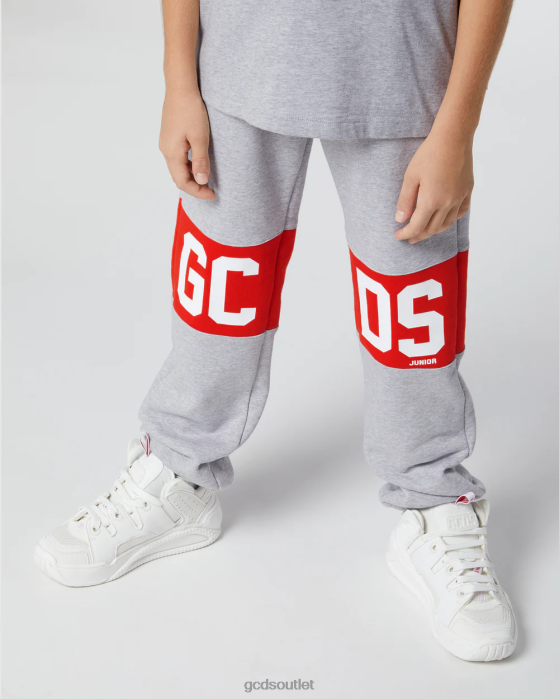 Kids GCDS Junior logo band sweatpants Grey 0FVX734