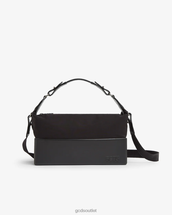 Men GCDS Matilda Nylon Medium Bag Black 0FVX257