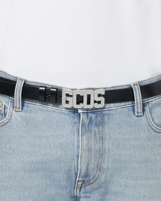 Men GCDS Classic Logo Belt Silver 0FVX264