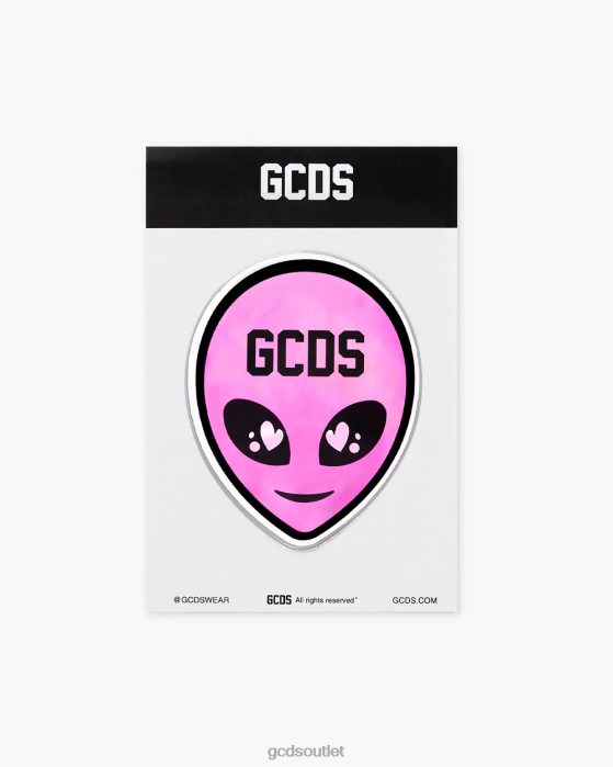 Men GCDS Wirdo maxi sticker Pink 0FVX305