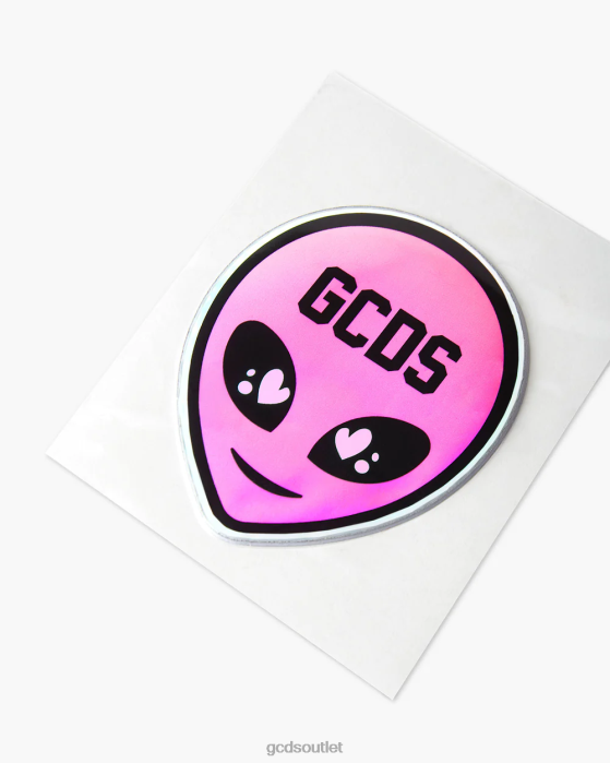 Men GCDS Wirdo maxi sticker Pink 0FVX305