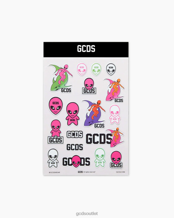 Men GCDS Wirdo stickers pack Pink 0FVX302