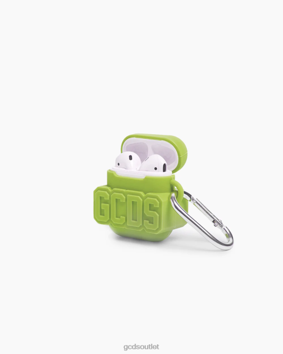 Men GCDS earphone case Lime 0FVX307