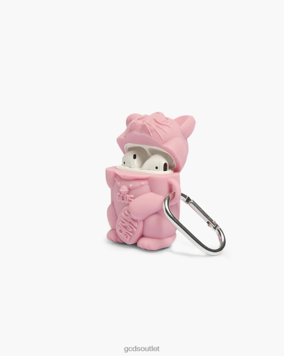 Men GCDS kitty earphone case Pink 0FVX293