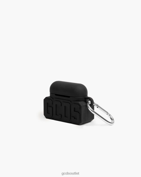 Men GCDS pro earphone case Black 0FVX309
