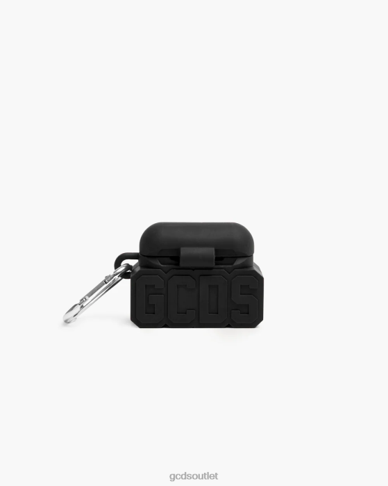 Men GCDS pro earphone case Black 0FVX309