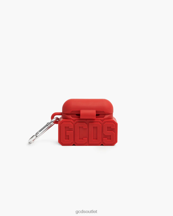 Men GCDS pro earphone case Red 0FVX308