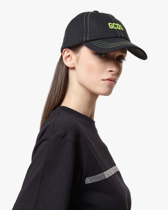 Men GCDS Essential Baseball Hat Lime 0FVX220