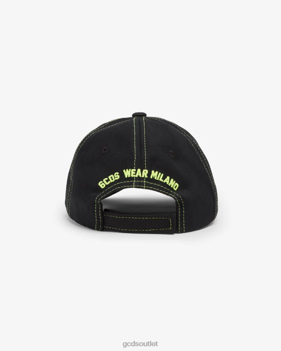 Men GCDS Essential Baseball Hat Lime 0FVX220
