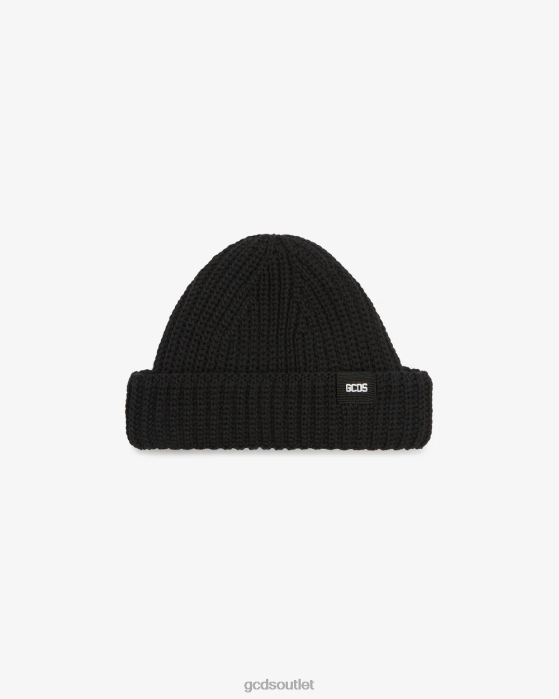 Men GCDS Giuly Cotton Hat Black 0FVX232