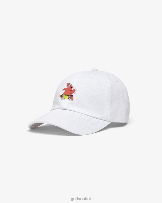 Men GCDS Patrick Embroidered Baseball Hat Off White 0FVX225