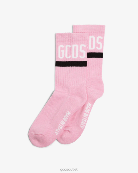 Men GCDS Logo Socks Pink 0FVX213