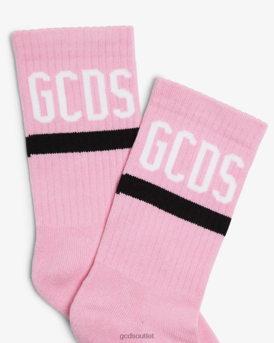 Men GCDS Logo Socks Pink 0FVX213