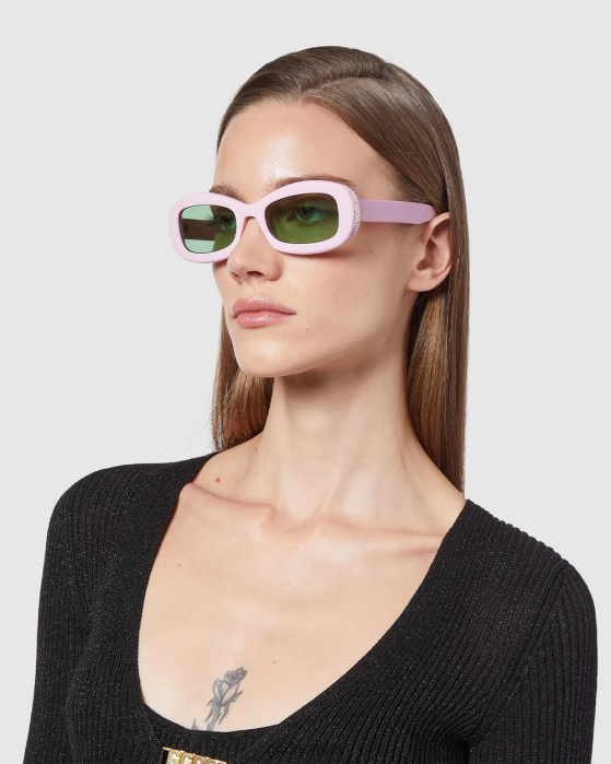 Men GCDS GD0027 Oval sunglasses Pink 0FVX289