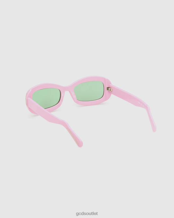 Men GCDS GD0027 Oval sunglasses Pink 0FVX289