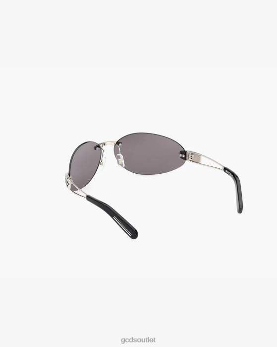 Men GCDS GD0032 Oval Sunglasses Black 0FVX275