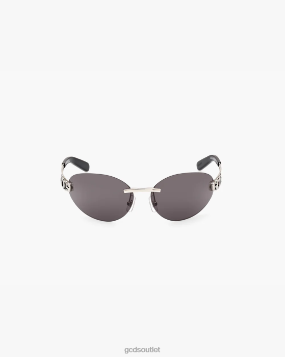 Men GCDS GD0032 Oval Sunglasses Black 0FVX275